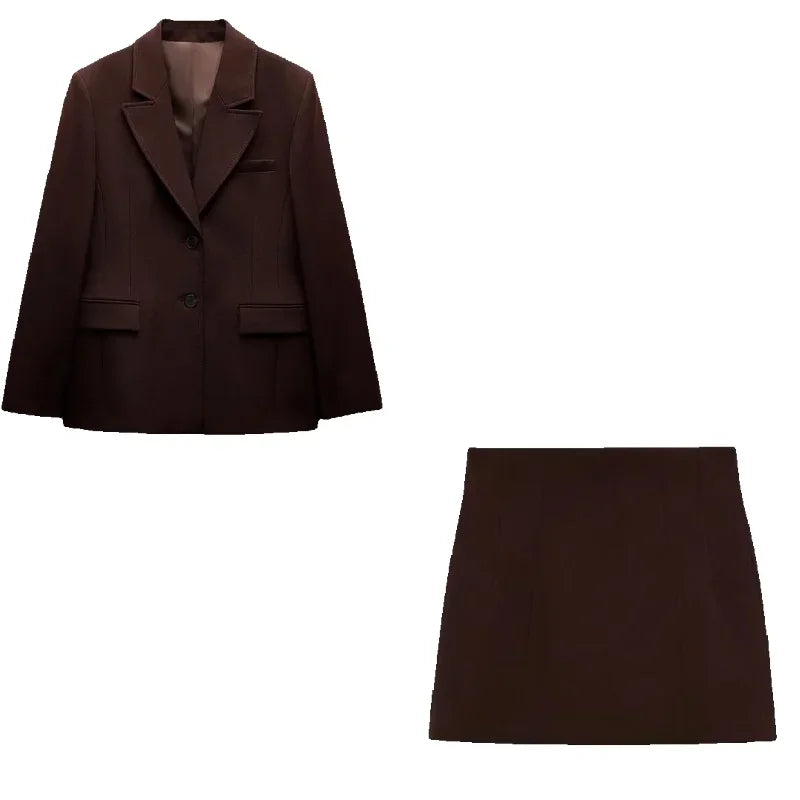 Conjunto Sillage Curto Marrom VIEUX OFICIAL