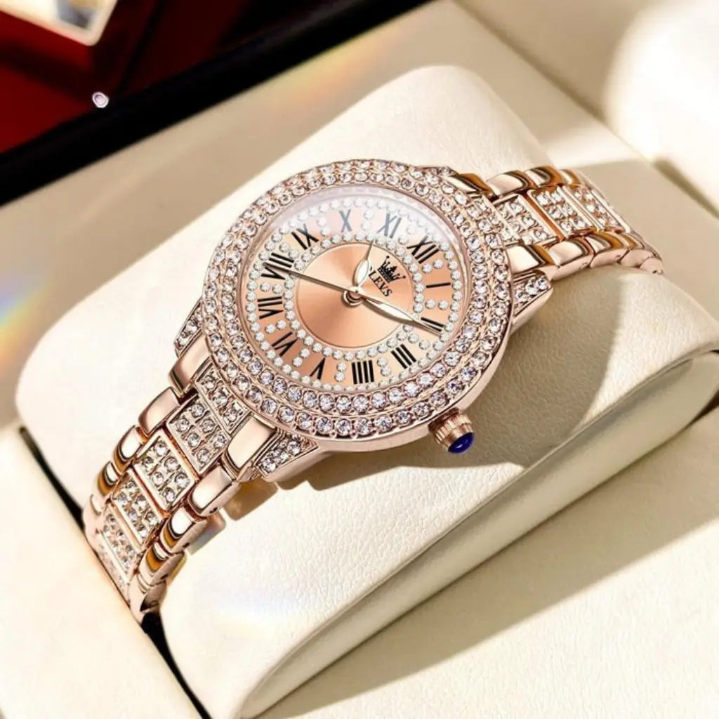 Relógio Diamanté Rosé VIEUX OFICIAL