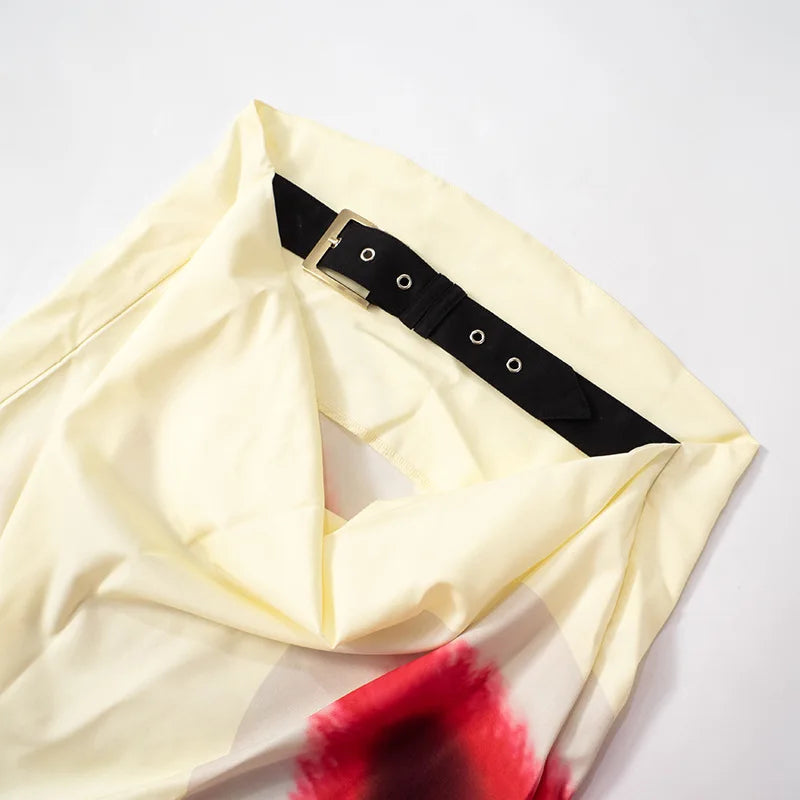 Vestido Longo Estampado Tomara que Caia em Seda com Caimento Fluido – Belleville - VIEUX OFICIAL