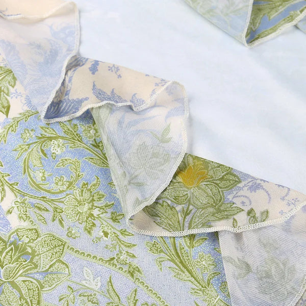 Vestido Longo Floral Tomara que Caia com Fenda Assimétrica e Babados – Fleurisse VIEUX OFICIAL