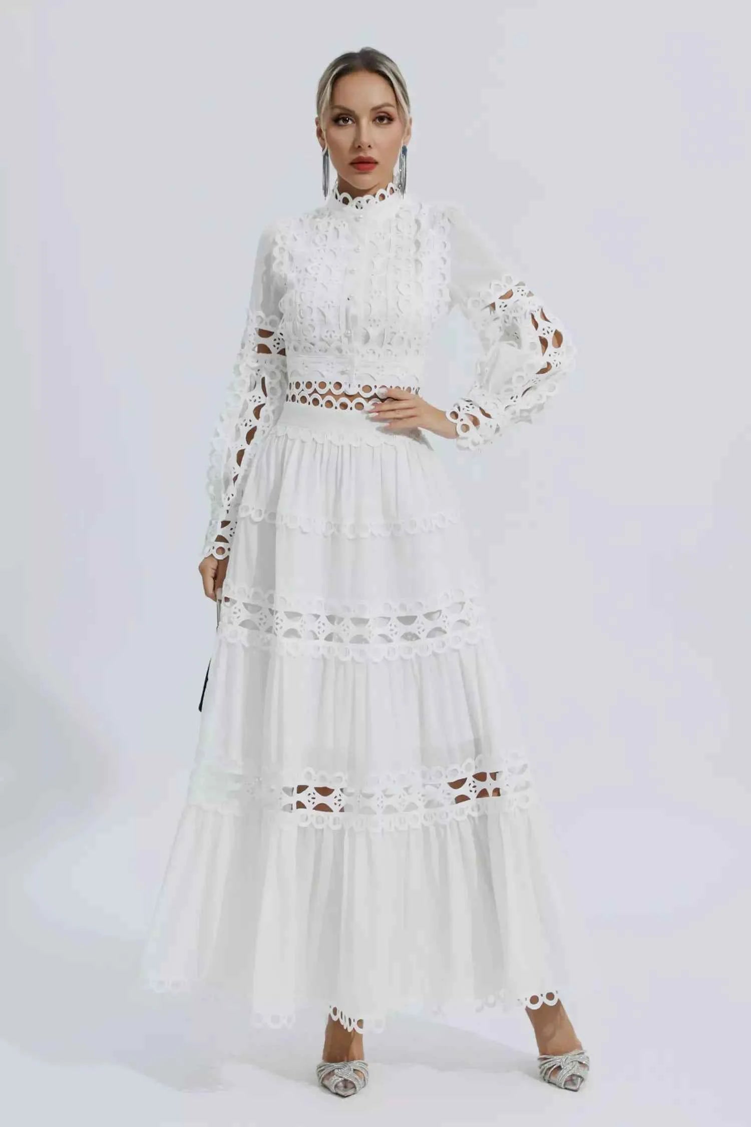 Vestido Longo em Laise – Colette - VIEUX OFICIAL