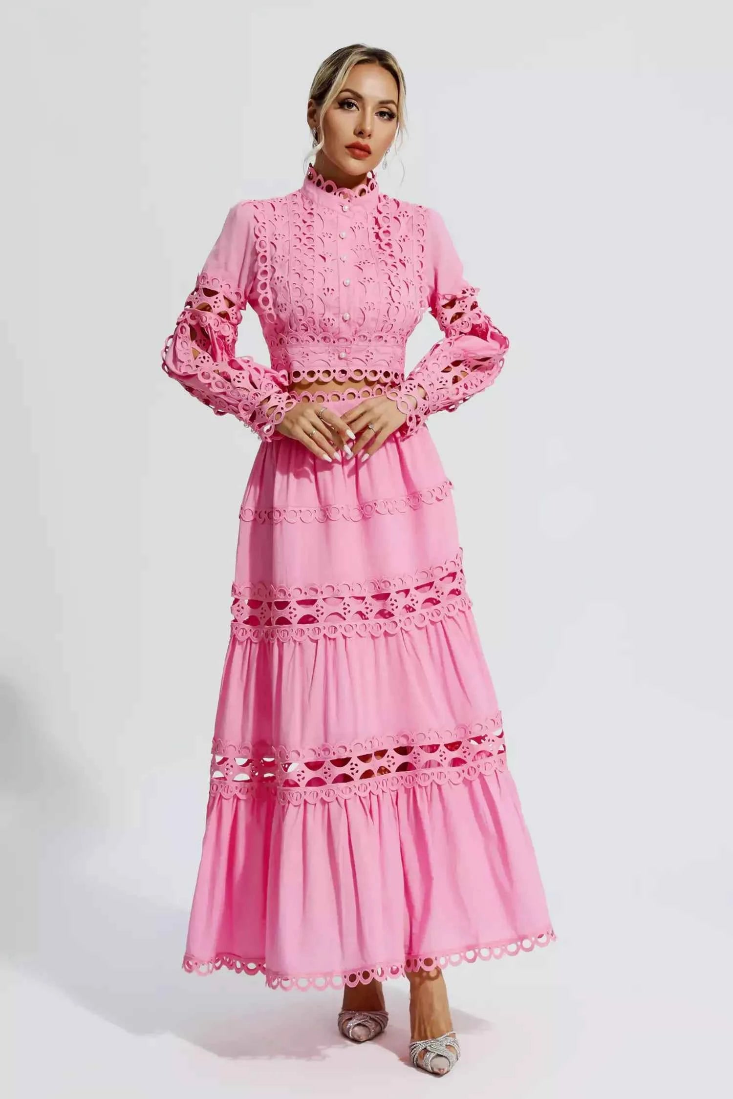 Vestido Longo em Laise – Colette - VIEUX OFICIAL