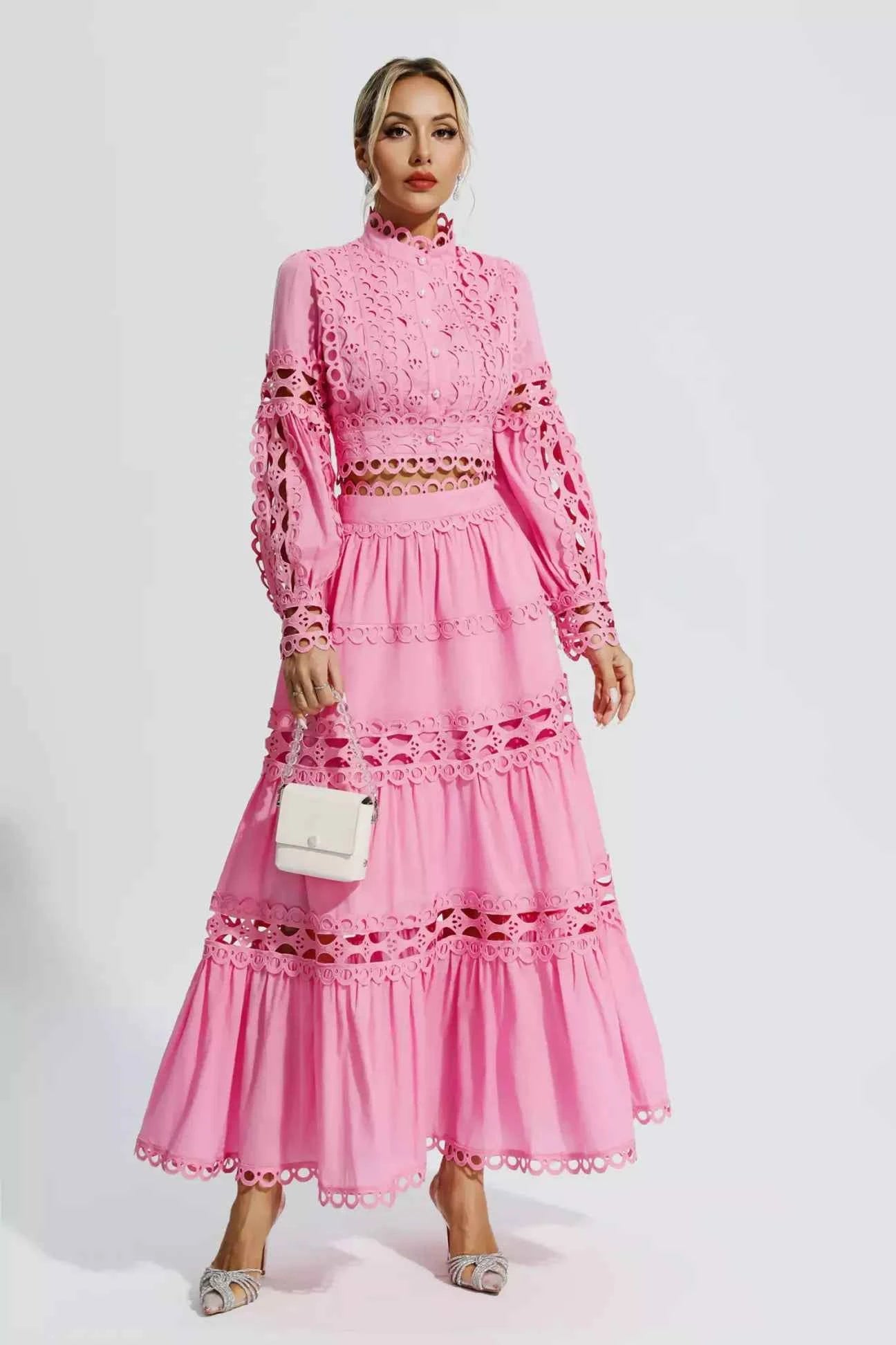 Vestido Longo em Laise – Colette - VIEUX OFICIAL
