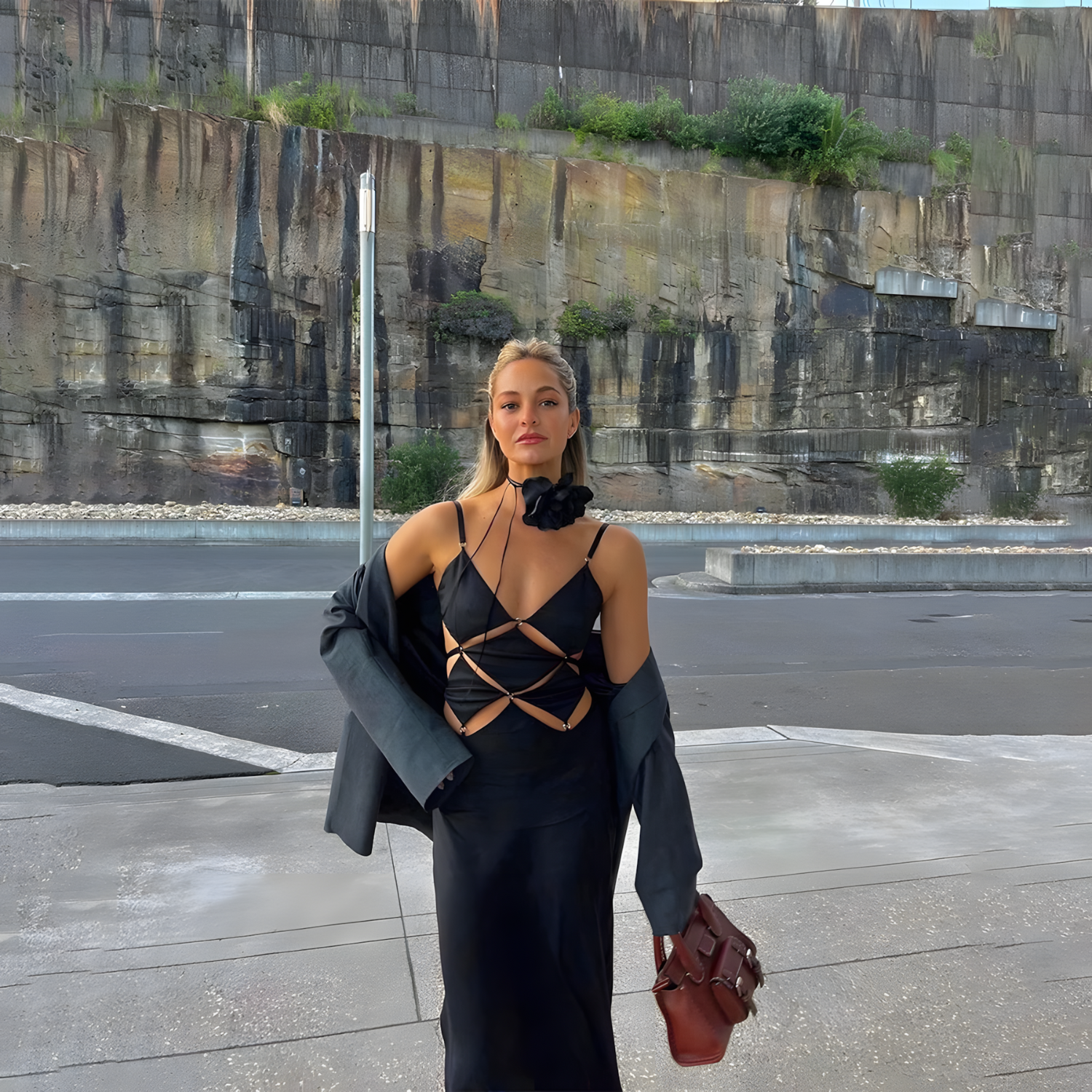 Vestido Nuit Longo Preto VIEUX OFICIAL