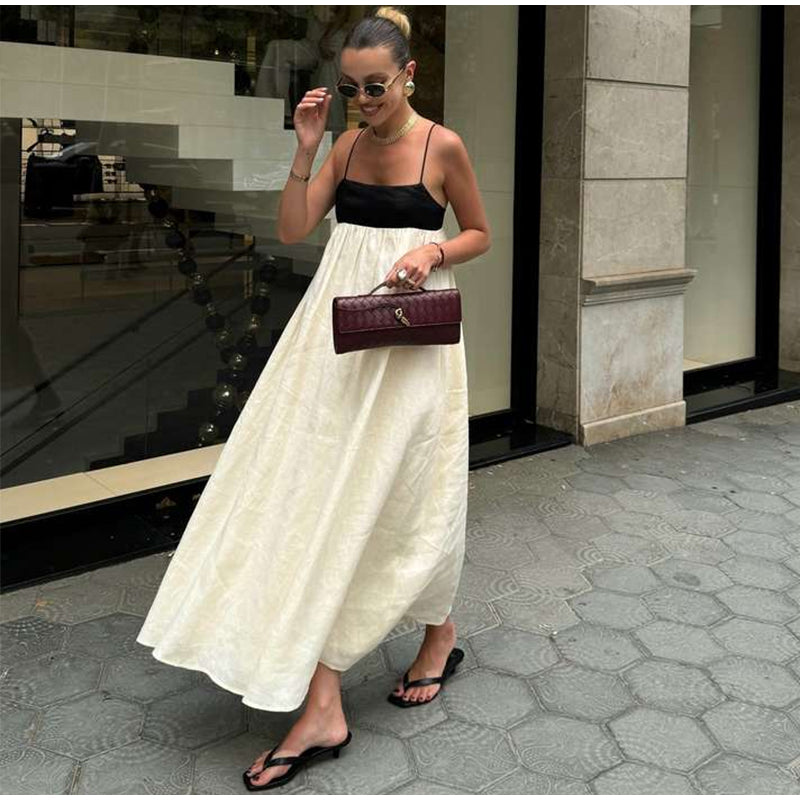 Vestido Poulard Longo Branco VIEUX OFICIAL