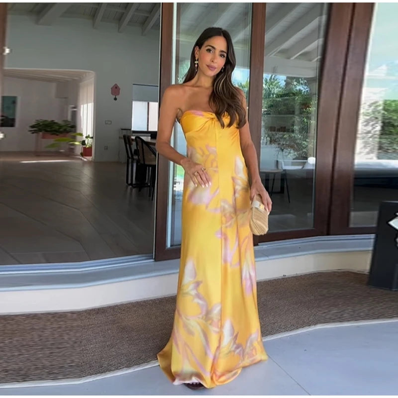 Vestido Serre Longo Amarelo VIEUX OFICIAL