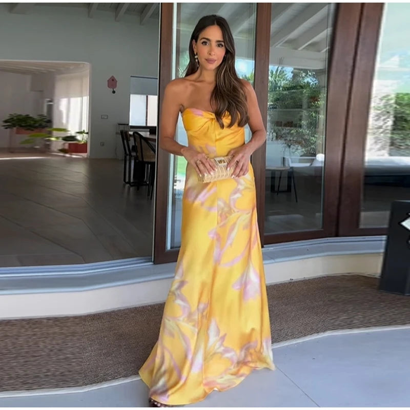 Vestido Serre Longo Amarelo VIEUX OFICIAL