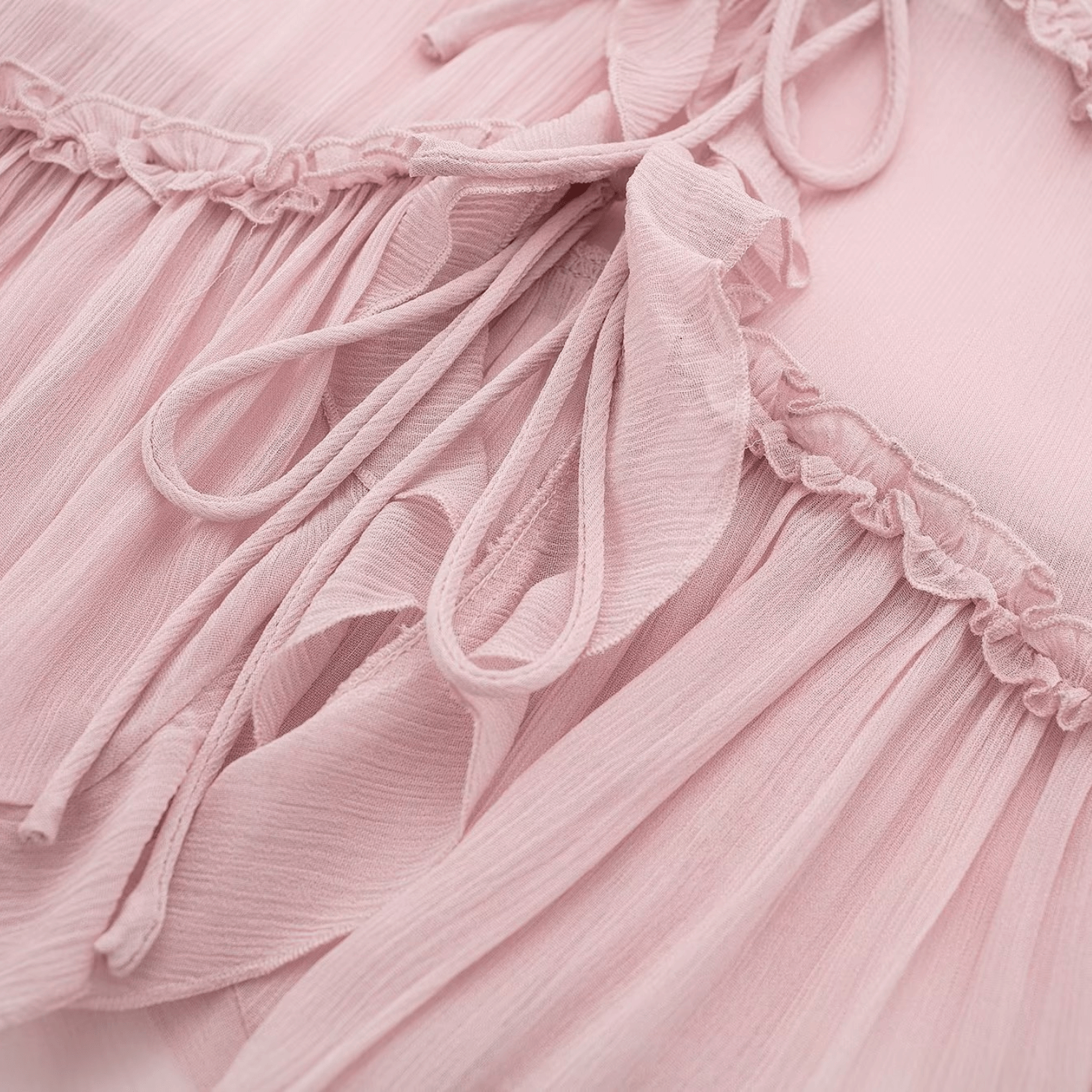 Blusa Preta em Chiffon Transparente com Alças Finas e Babados – Cécélia VIEUX OFICIAL