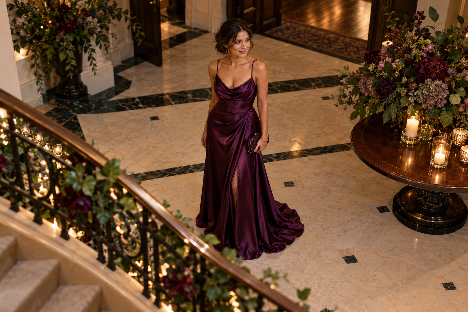 Imagem editorial conceitual para Vestido de formatura