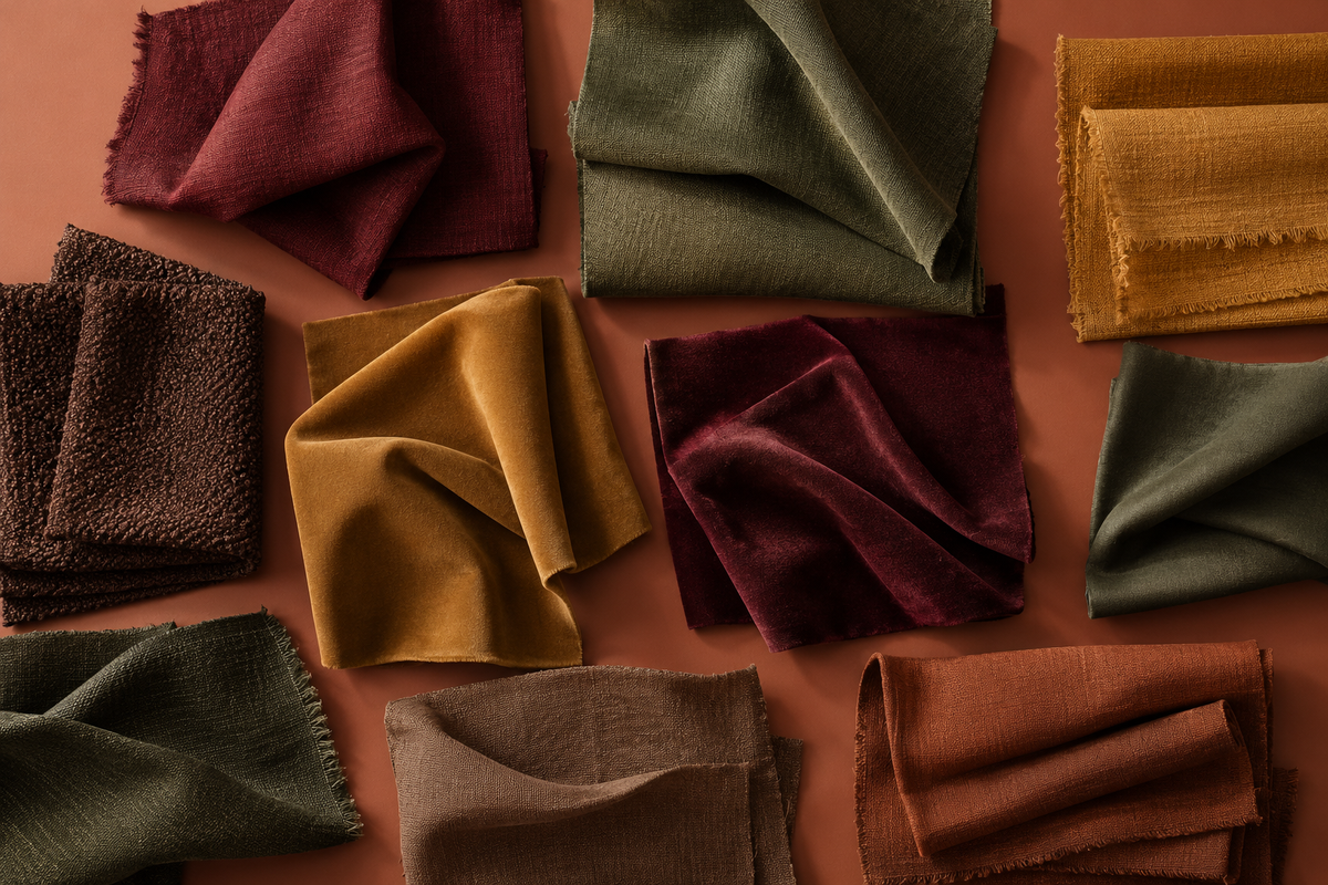 Imagem editorial conceitual para Paleta de Cores Outono Inverno 2026