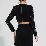 Conjunto Orné de Cristaux