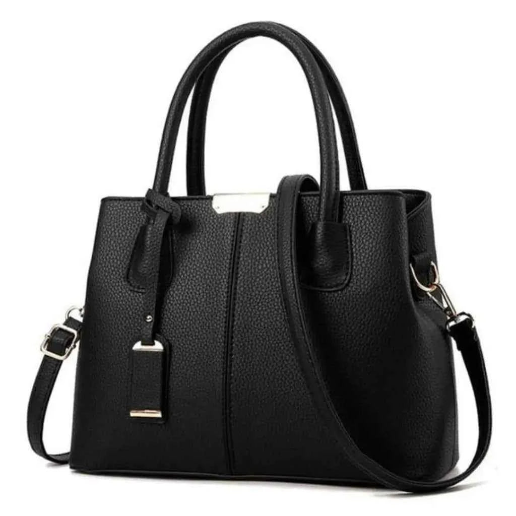 Bolsa de Couro Feminina Modelo Satchel Margaux