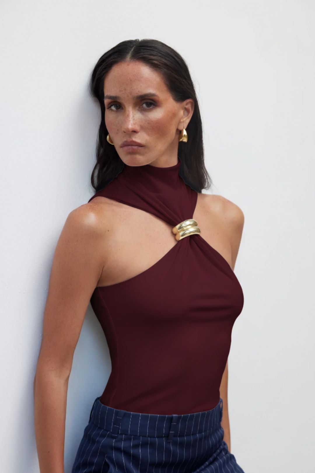 Blusa frente única com argola metálica Esprit VIEUX OFICIAL