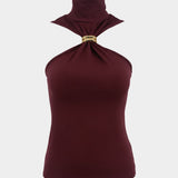 Blusa halter elegante de festa Esprit VIEUX OFICIAL