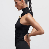 Blusa frente única vinho com argola Esprit VIEUX OFICIAL