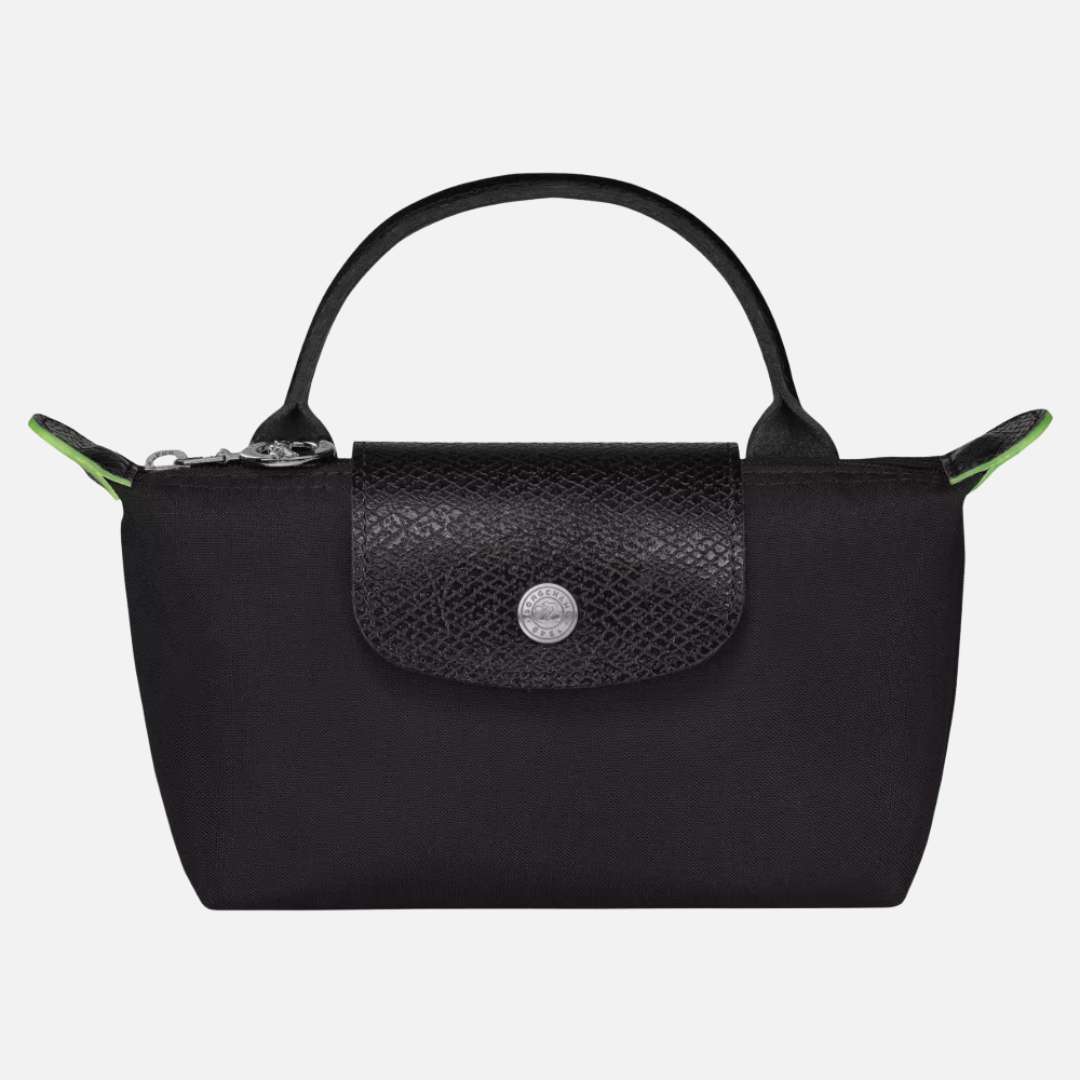 Bolsa Mini de Mão com Alça Curta e Fecho em Couro Texturizado – Vasseur