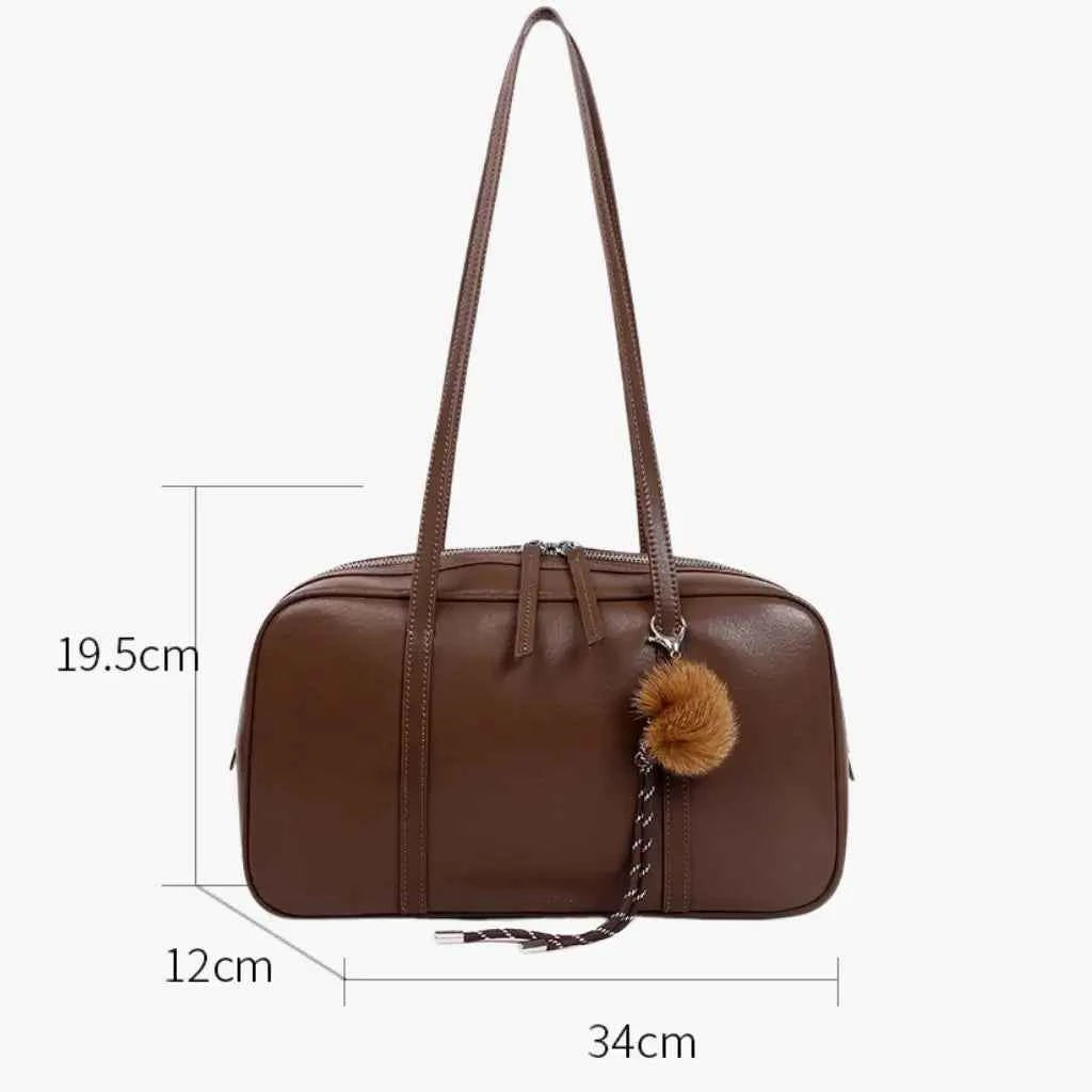 Bolsa de ombro de couro PU de luxo VIEUX Armance VIEUX OFICIAL