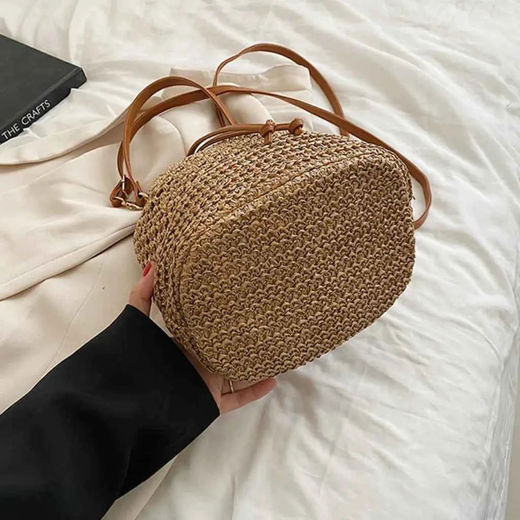 Bolsa Serenita Palha Marrom VIEUX OFICIAL