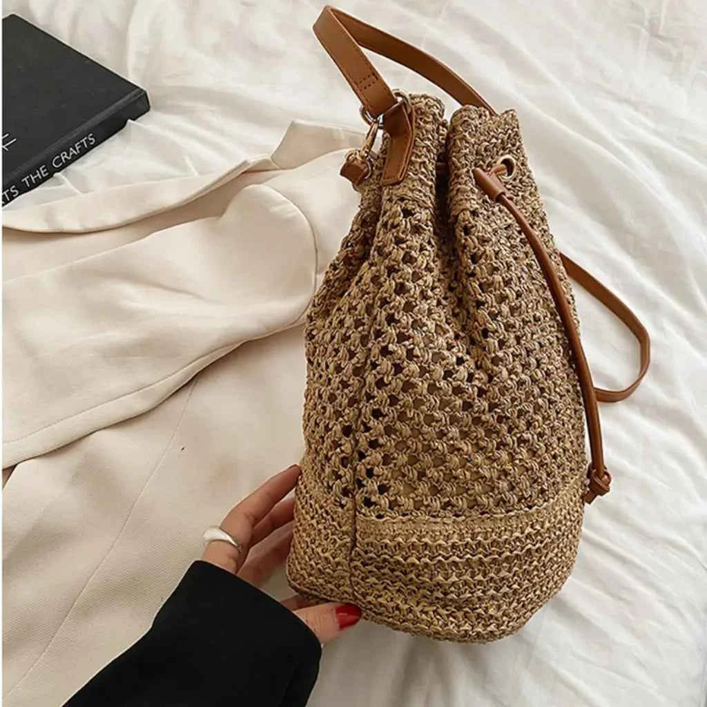 Bolsa Serenita Palha Marrom VIEUX OFICIAL