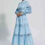Vestido Longo em Laise – Colette - VIEUX OFICIAL