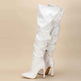 Bota over the knee preta de inverno Evadne VIEUX OFICIAL