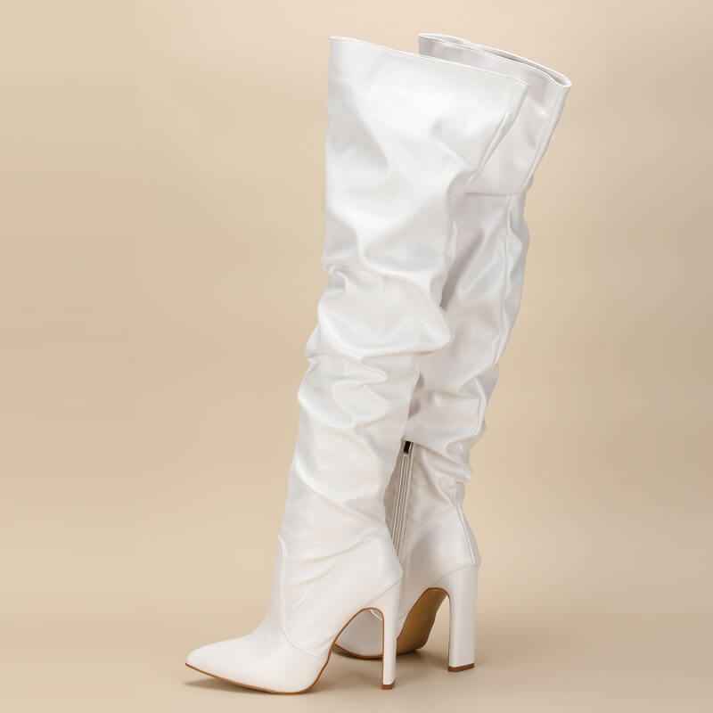 Bota over the knee preta de inverno Evadne VIEUX OFICIAL