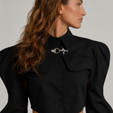 Camisa cropped de luxo VIEUX Ludovica VIEUX OFICIAL