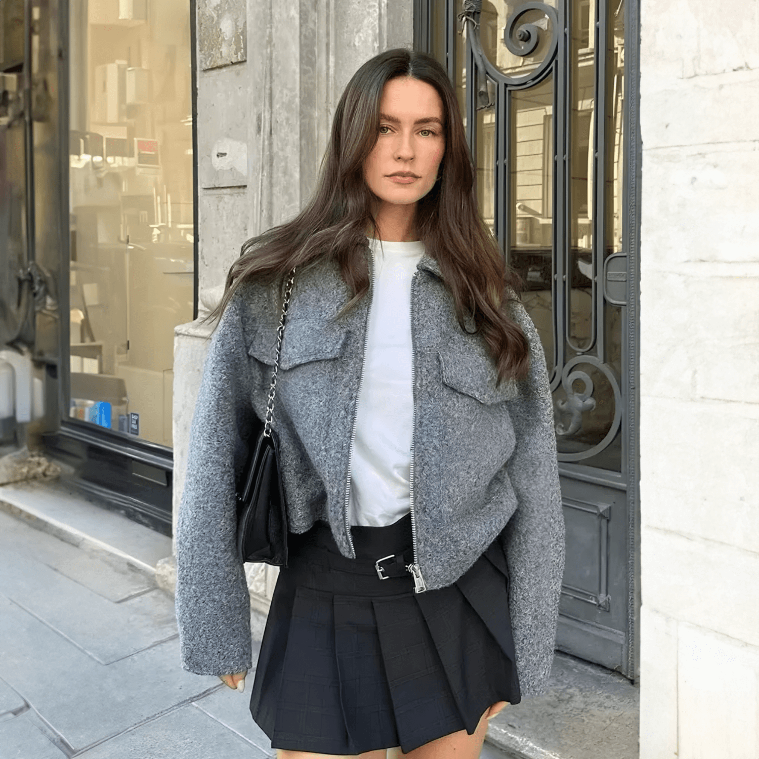 Casaco Favier Cinza VIEUX OFICIAL
