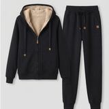 Conjunto Feminino de Moletom Forrado com Pelúcia Sherpa – Casaco e Calça Gobelins