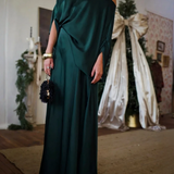 Conjunto de festa verde para madrinha e convidada de casamento Chiami VIEUX OFICIAL