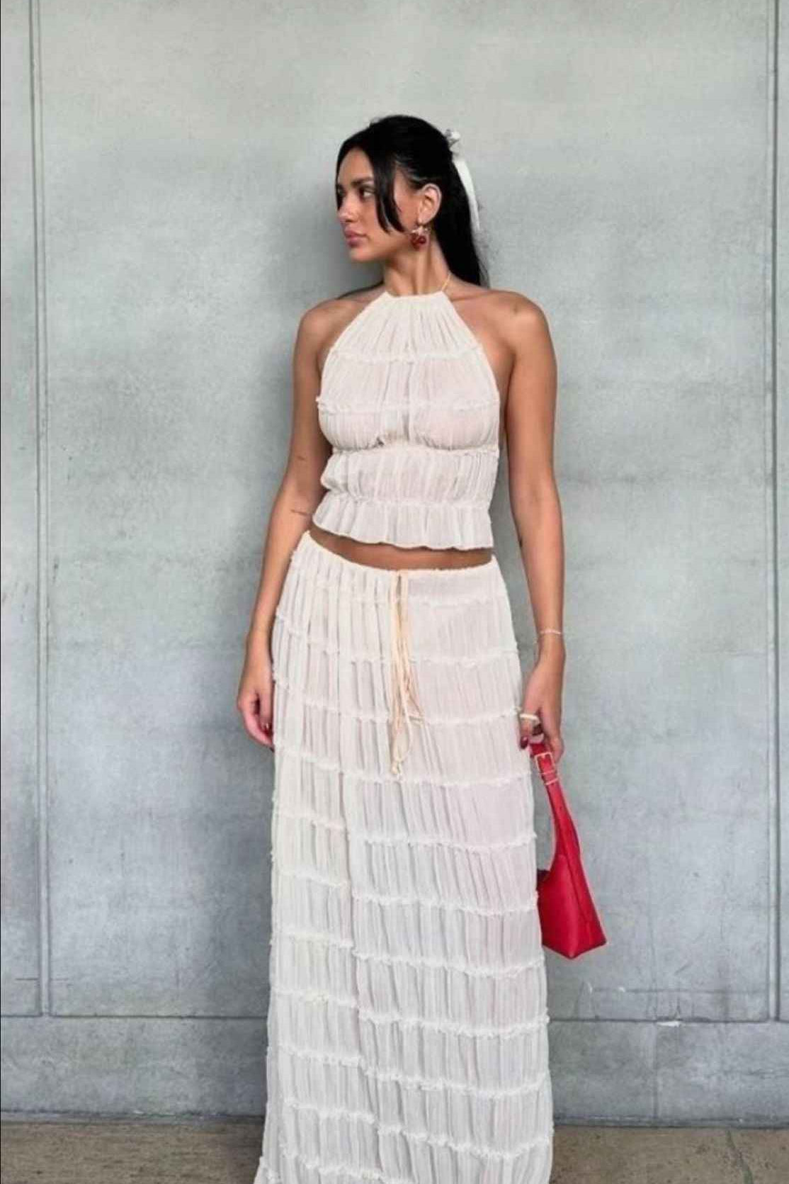 Conjunto Boudet Longo Branco - VIEUX OFICIAL