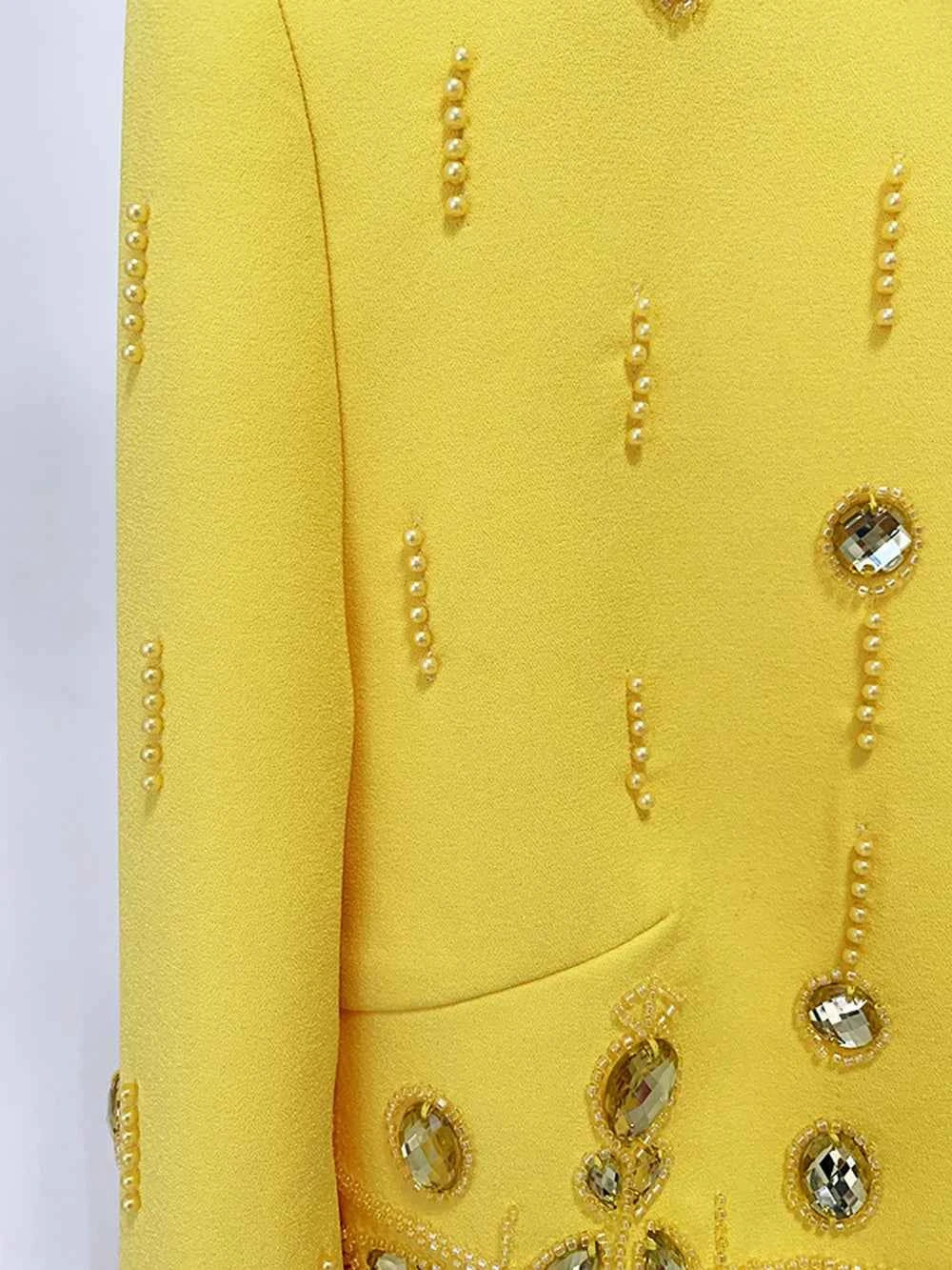 Conjunto com Pedrarias em Cristal e Cropped de Manga Longa – Cecelia VIEUX OFICIAL