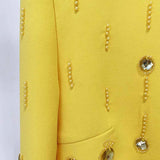 Conjunto com Pedrarias em Cristal e Cropped de Manga Longa – Cecelia VIEUX OFICIAL