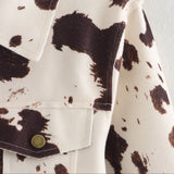 Jaqueta Trucker de Couro Eco Animal Print – Maison