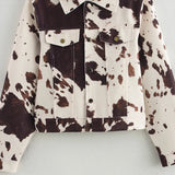 Jaqueta Trucker de Couro Eco Animal Print – Maison