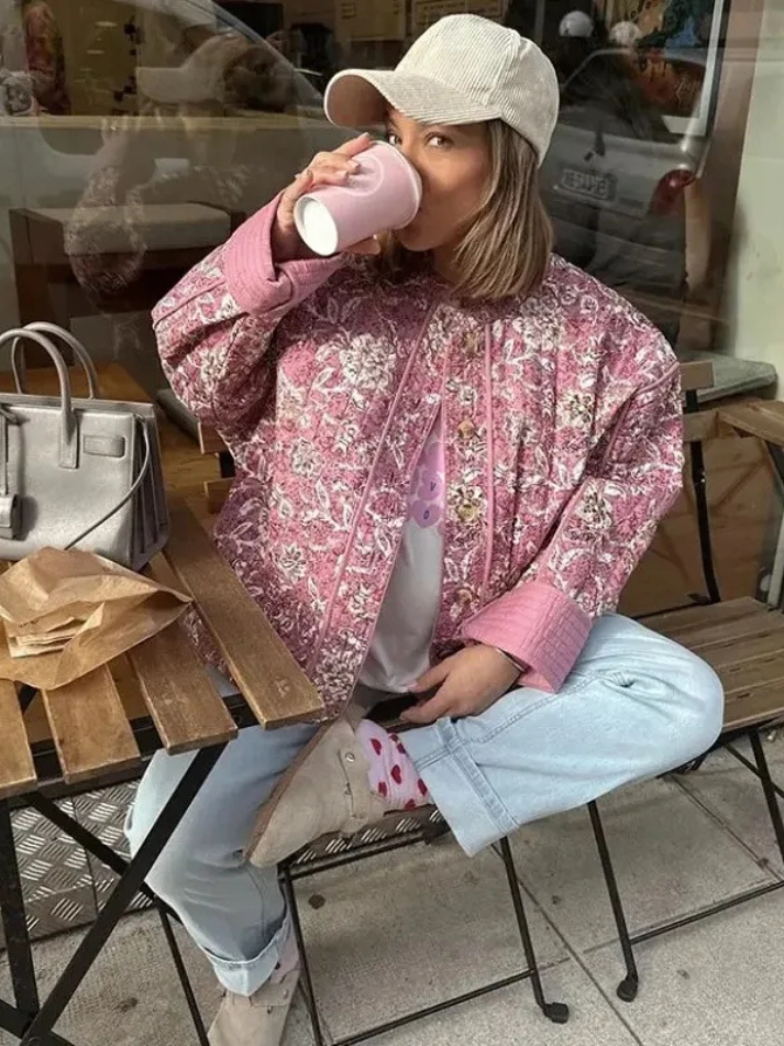 Jaqueta Mist Longa Rosa VIEUX OFICIAL