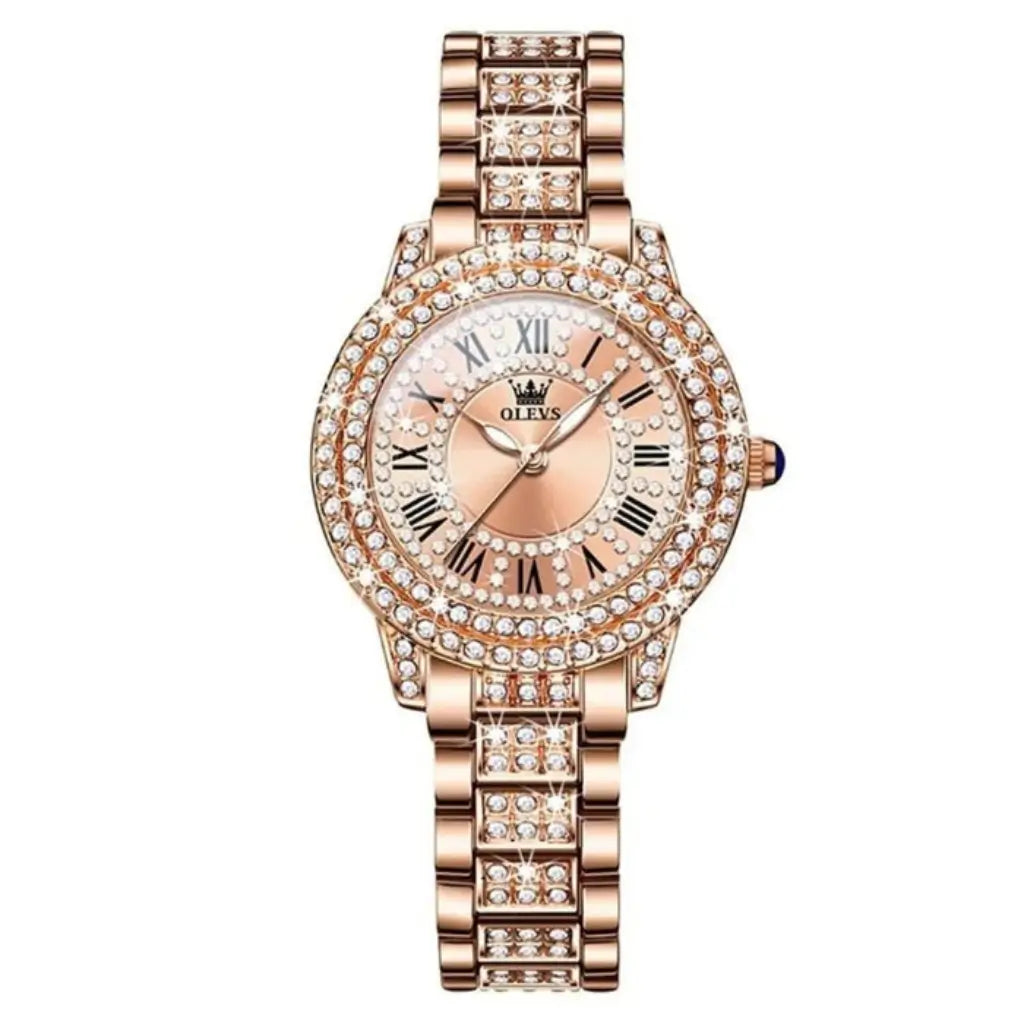 Relógio Diamanté Rosé VIEUX OFICIAL