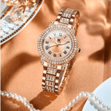 Relógio Diamanté Rosé VIEUX OFICIAL