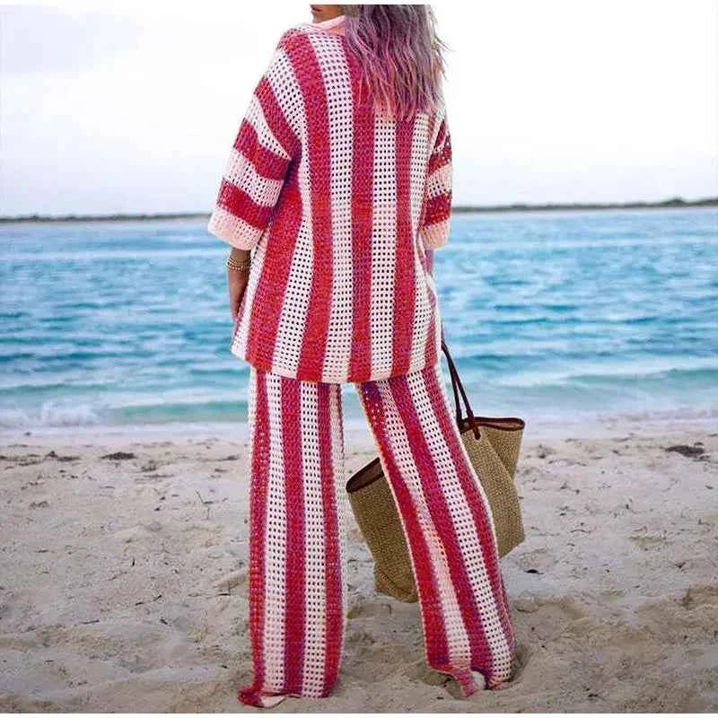 Conjunto Soleil Longo Listrado - VIEUX OFICIAL