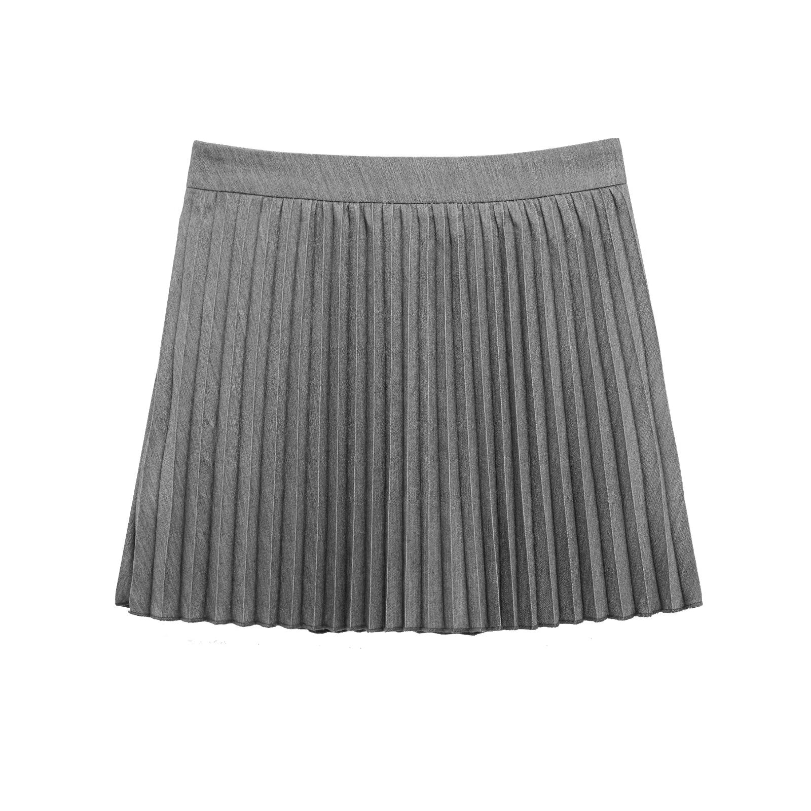Saia Curta Plissada de Alfaiataria – Clémence VIEUX OFICIAL