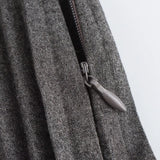 Saia Curta Plissada de Alfaiataria – Clémence VIEUX OFICIAL