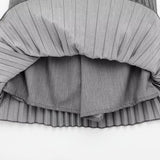 Saia Curta Plissada de Alfaiataria – Clémence VIEUX OFICIAL