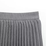 Saia Curta Plissada de Alfaiataria – Clémence VIEUX OFICIAL