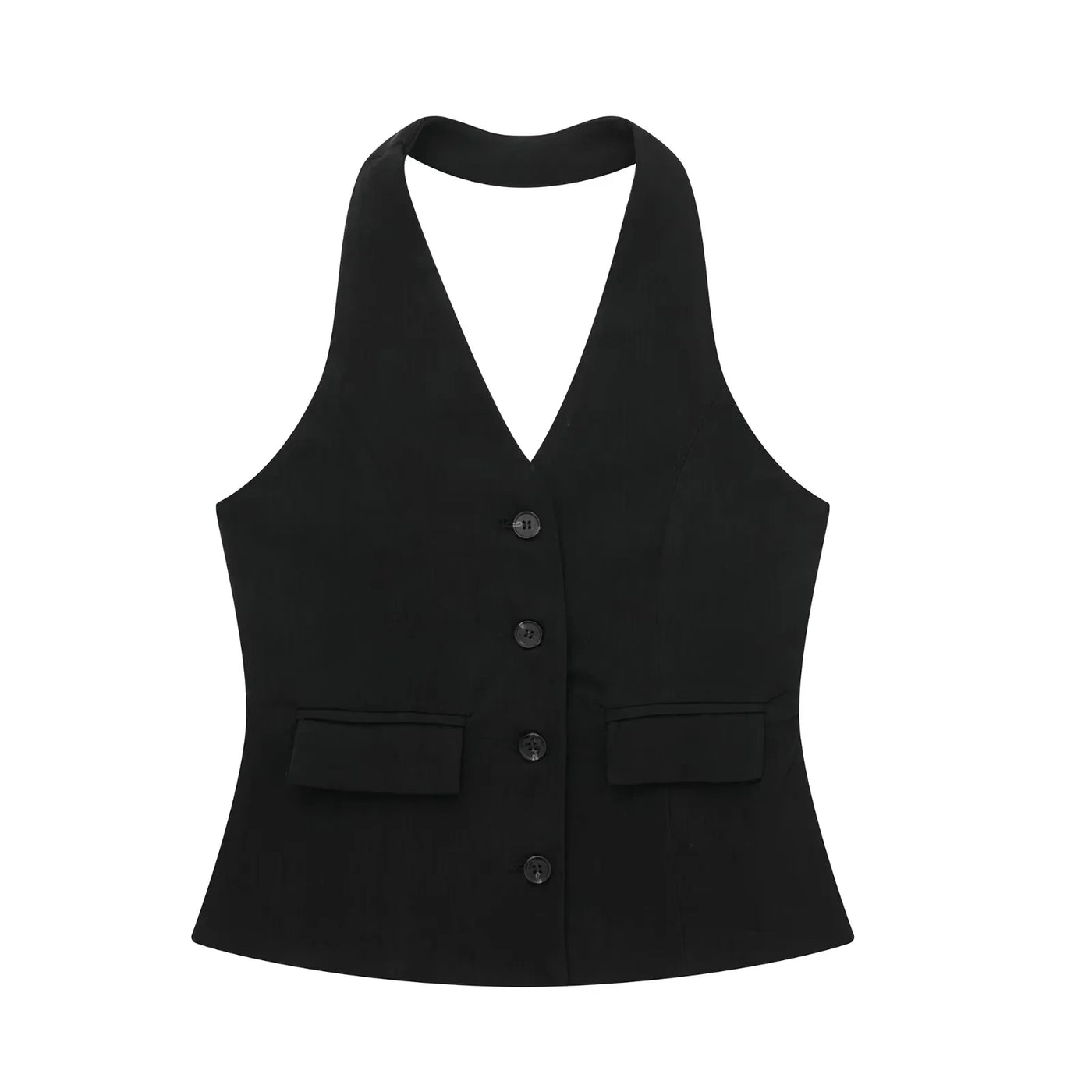 Conjunto Feminino Alfaiataria Colete Frente Única e Calça Pantalona – Sinfonia - VIEUX OFICIAL