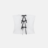 Top Barbier Curto Branco VIEUX OFICIAL