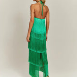 Vestido Longo Com Franjas - Montmartre