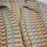 Vestido Longo de Tricô Estampado com Manga Sino e Decote Canoa – Camus - VIEUX OFICIAL