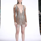 Vestido Caillet Curto Prata VIEUX OFICIAL