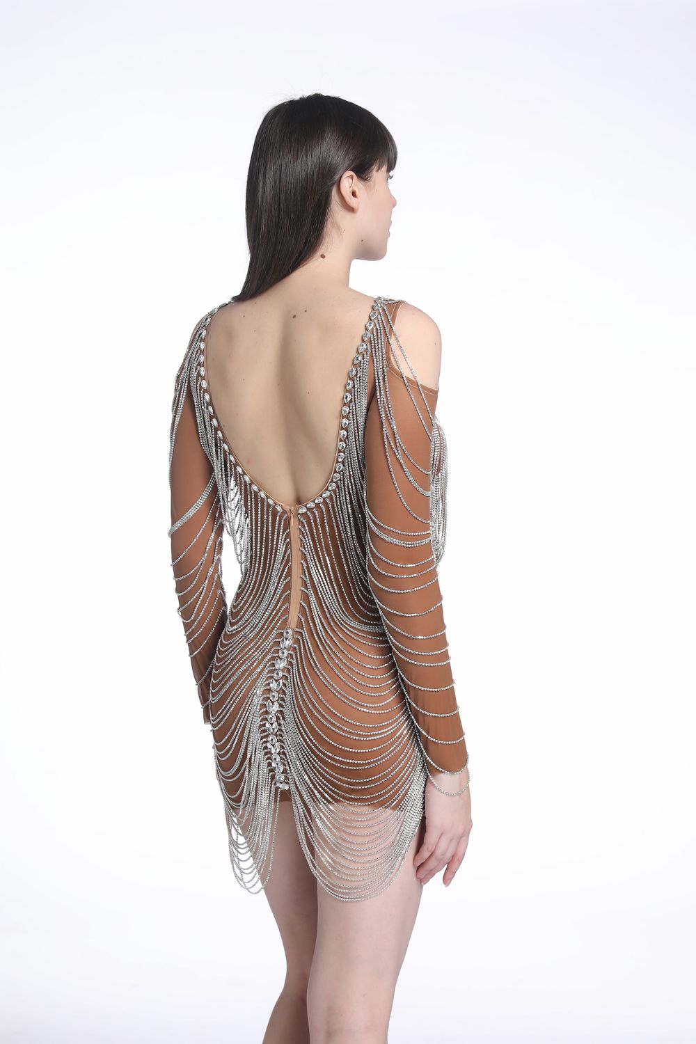 Vestido Caillet Curto Prata VIEUX OFICIAL