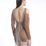 Vestido Caillet Curto Prata VIEUX OFICIAL